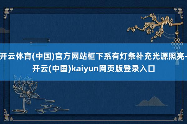 开云体育(中国)官方网站柜下系有灯条补充光源照亮-开云(中国)kaiyun网页版登录入口